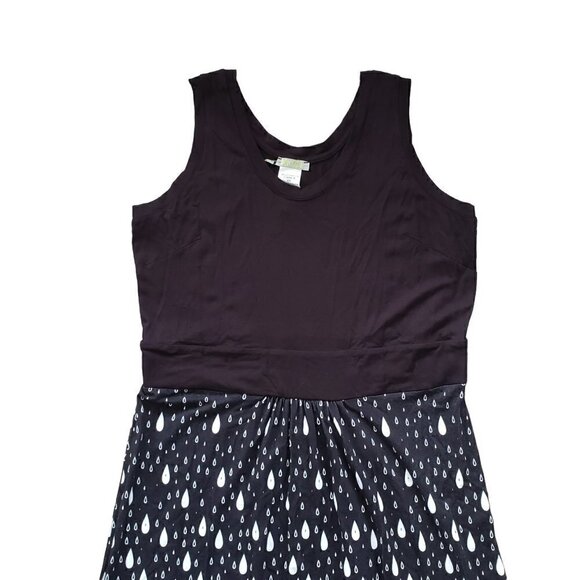 Dolcezza sleeveless jersey maxi dress black and white - Picture 5 of 9